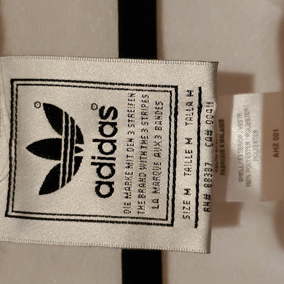 Classic all white Adidas track jacket - Picture 5 of 5